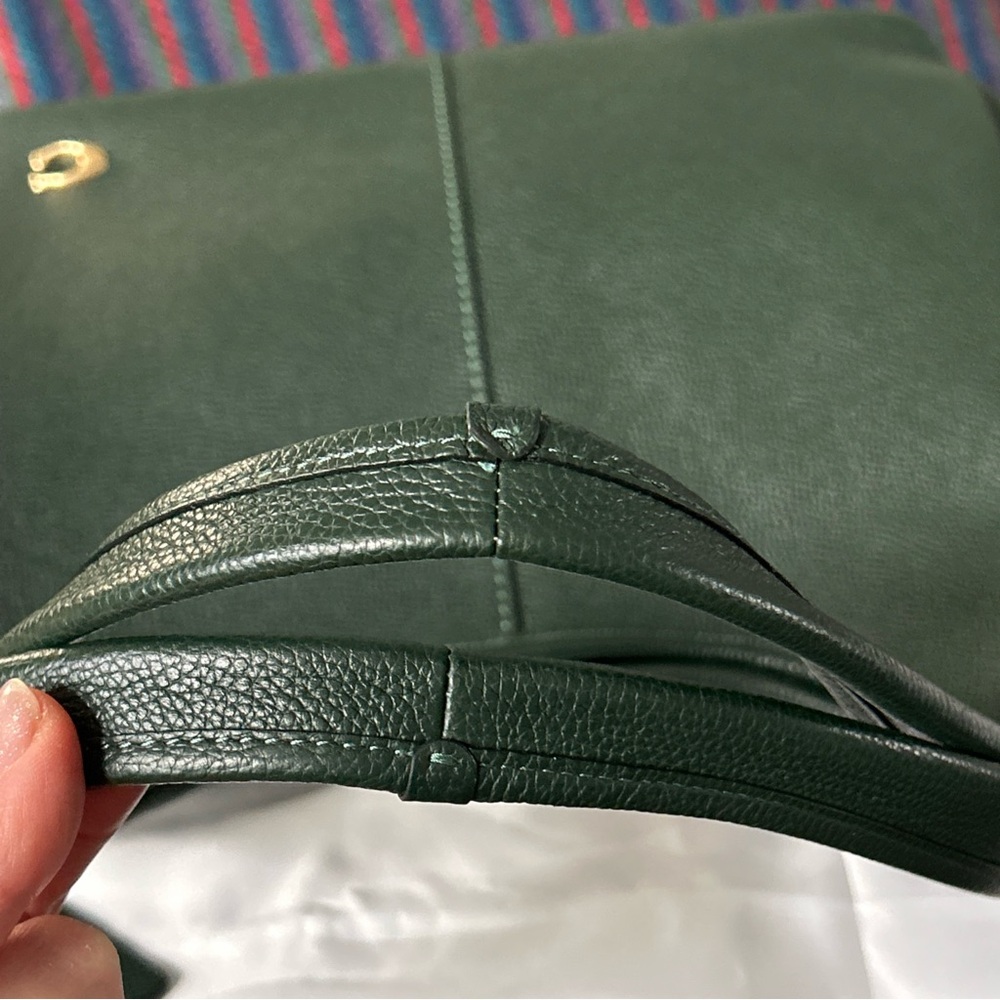 Coach Lana in Amazon Green Leather Shoulder Bag - Picture 11 of 12